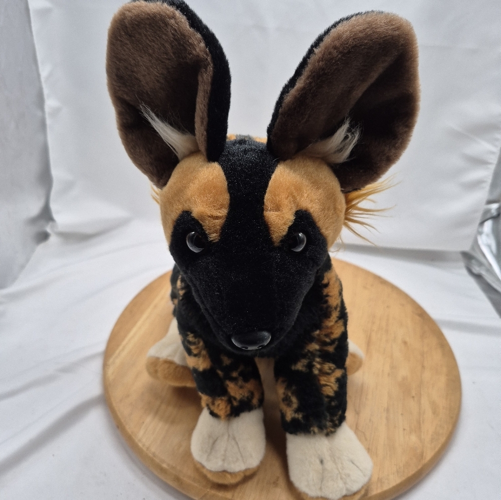 Wild Republic Plush 12.5" Calico Hyena Wild Dog